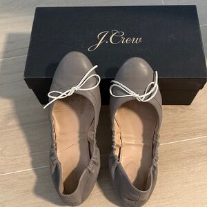 J. Crew Beige Leather Flats